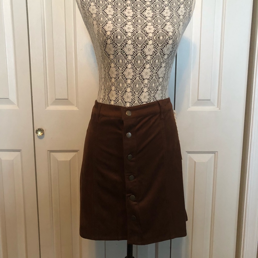 Super soft fun snap up skirt